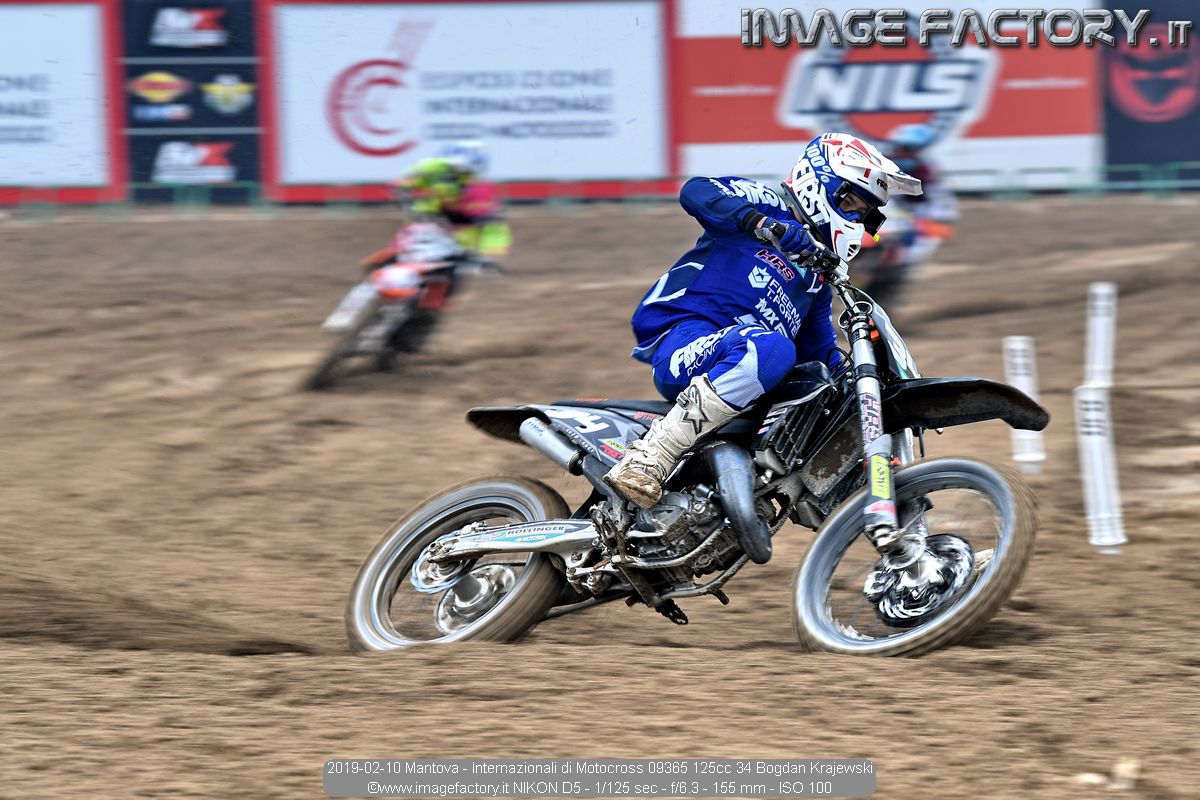 2019-02-10 Mantova - Internazionali di Motocross 09365 125cc 34 Bogdan Krajewski